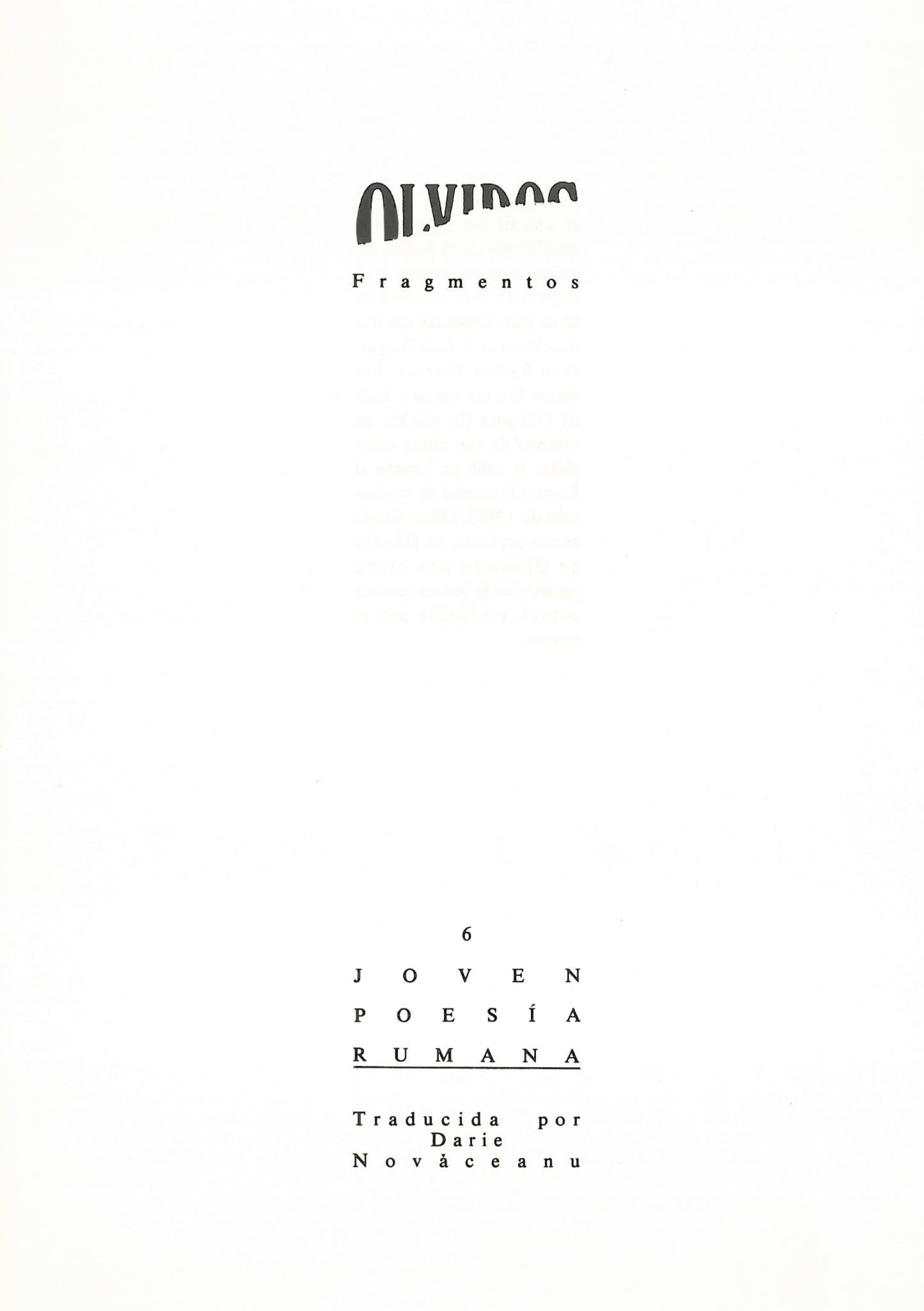 Separata · Fragmentos 6 (n.º 16)