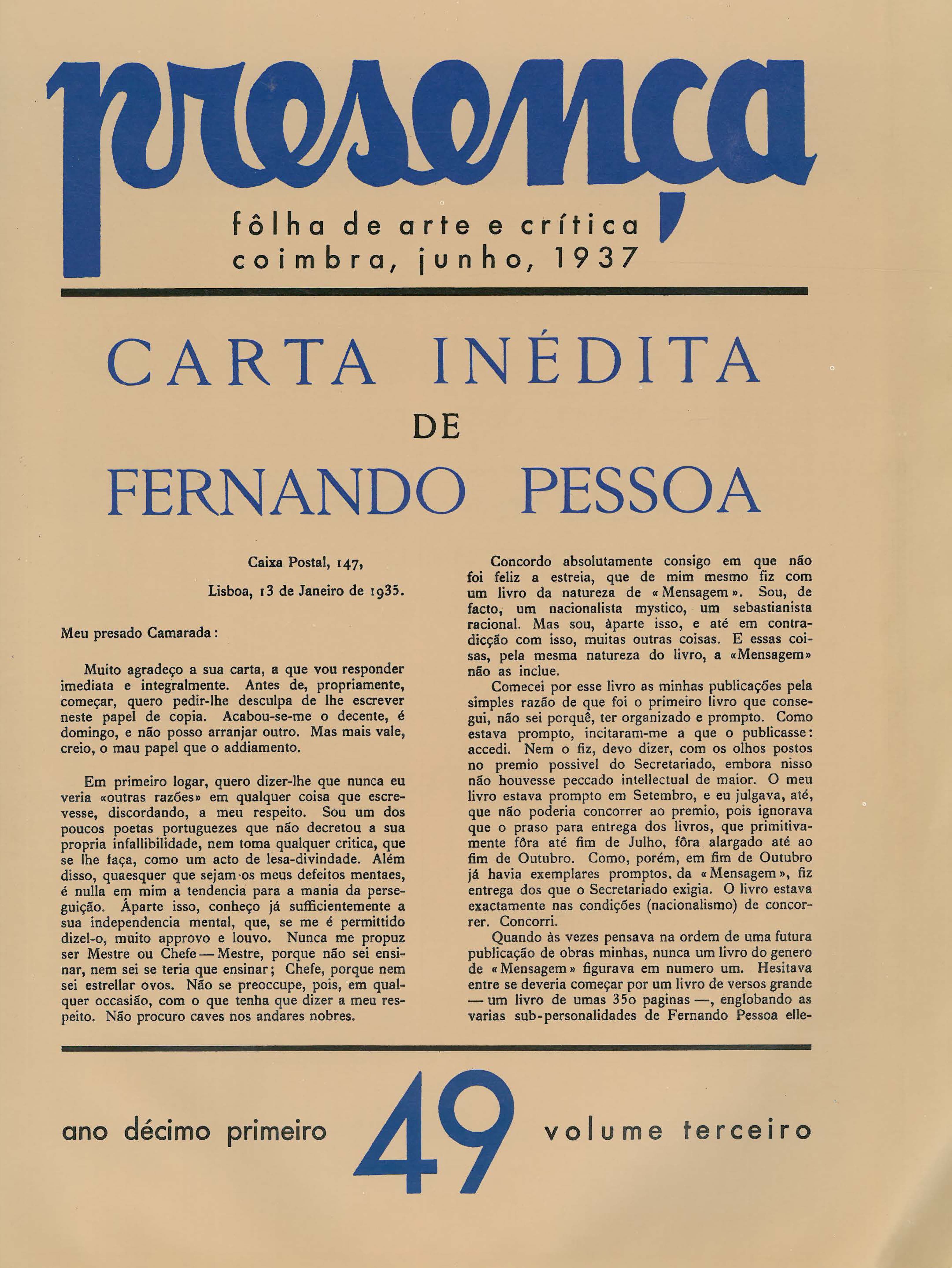 Separata · Presença
